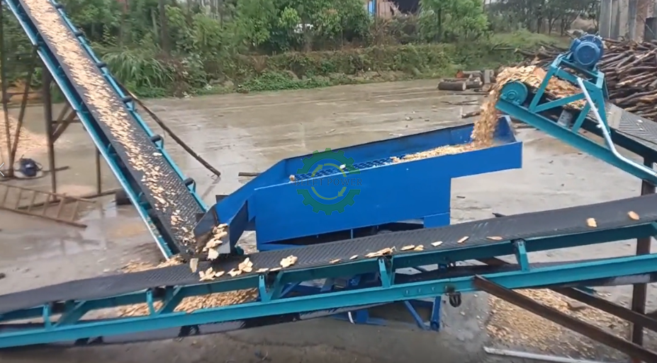 3 ~ 4TPH Complete Wood Chips Production Line en Russie